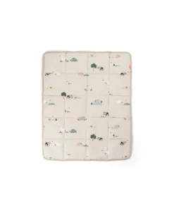 Tappeto Gioco Imbottito - Tiny Farm - Sabbia - 80x100 cm