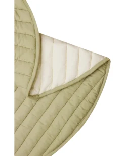 Tappeto Gioco Reversibile - Leaf - Verde Oliva - Cotone Organico GOTS - Bamboo Collection - Diametro 100 cm
