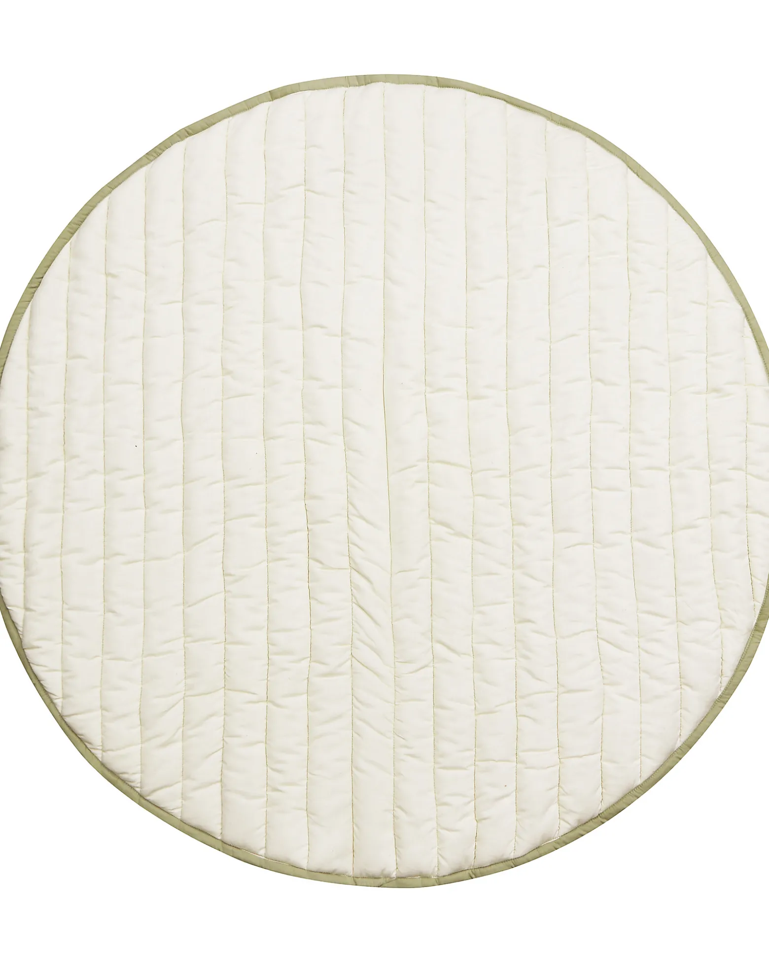 Tappeto Gioco Reversibile - Leaf - Verde Oliva - Cotone Organico GOTS - Bamboo Collection - Diametro 100 cm