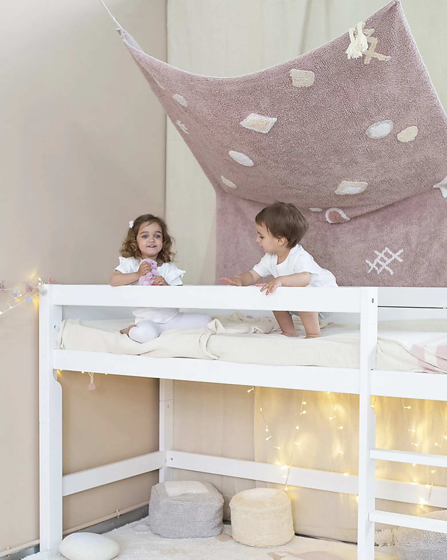 Tappeto Lavabile Noah, Rosa Vintage - Cotone Naturale (140x200 cm)
