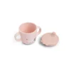 Tazza con Beccuccio e Manici - Tiny Farm - Cipria - 100% Silicone Alimentare
