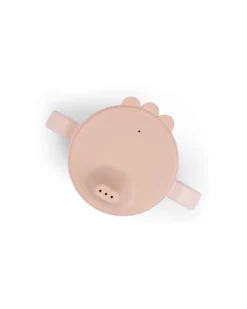 Tazza con Beccuccio e Manici - Tiny Farm - Cipria - 100% Silicone Alimentare