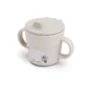 Tazza con Beccuccio e Manici - Tiny Farm - Sabbia - 100% Silicone Alimentare