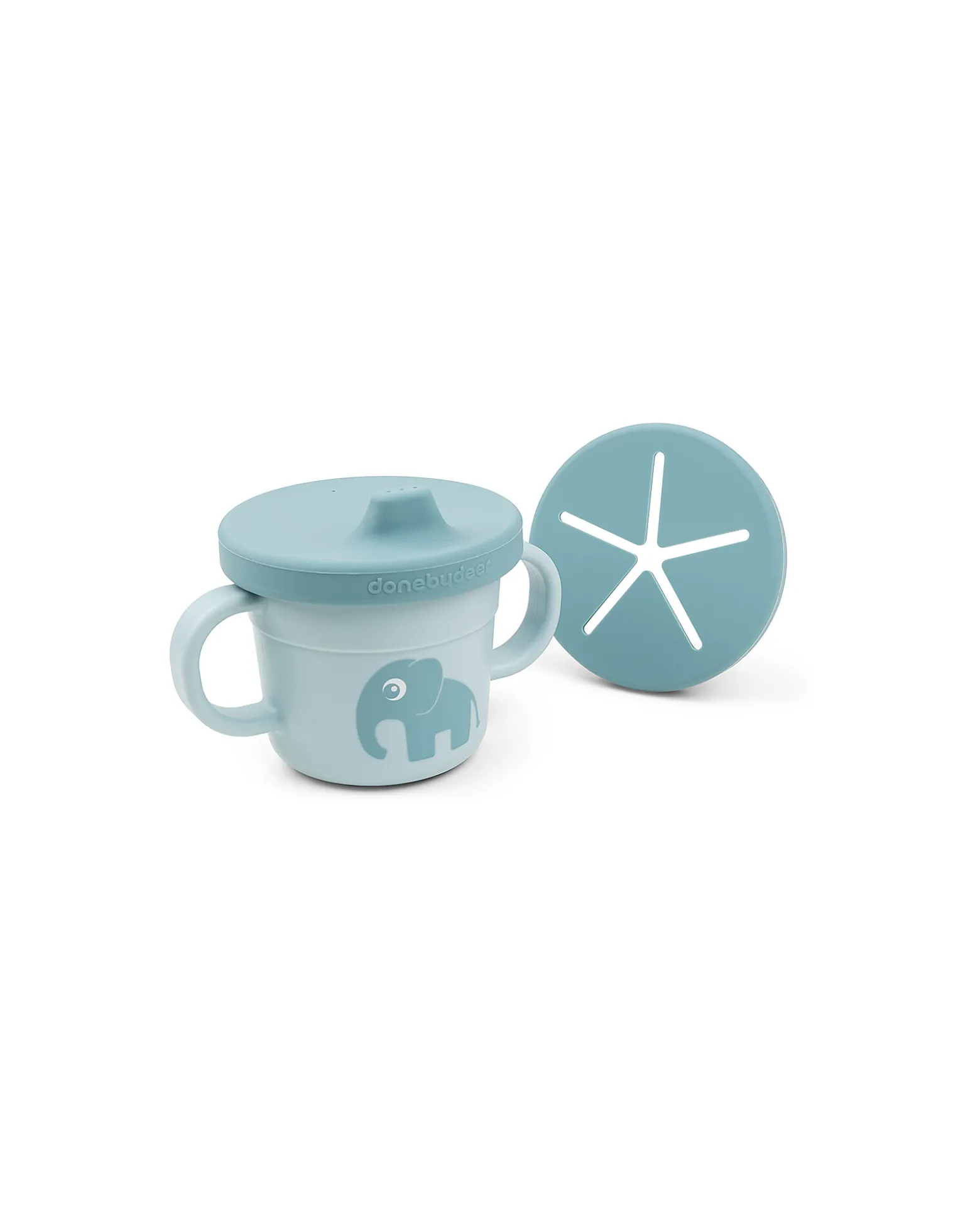 Tazza con Beccuccio e Snack Foodie - Elphee - Blu - 100% PP Alimentare
