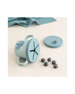 Tazza con Beccuccio e Snack Foodie - Elphee - Blu - 100% PP Alimentare