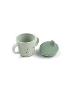 Tazza con Beccuccio - Happy Dots Verde - 100% PP Alimentare