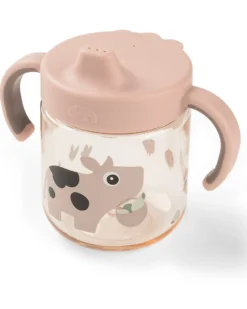 Tazza da Apprendimento con Manici Anti-Slip 260 ml - Tiny Farm - Cipria
