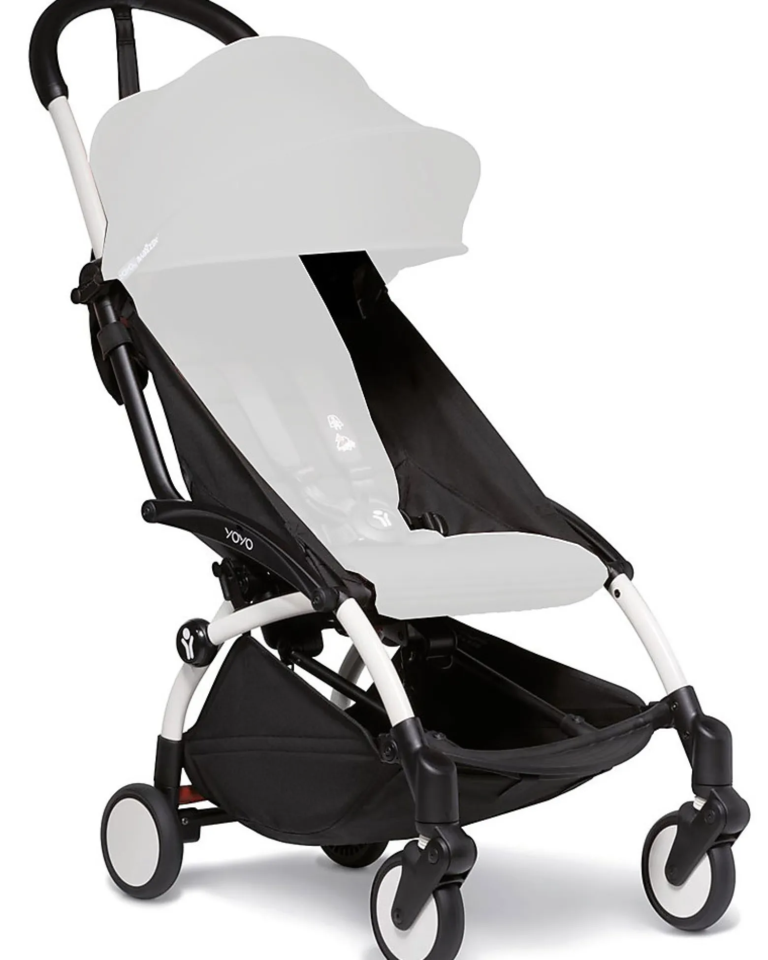 Telaio Passeggino BABYZEN YOYO² - Bianco - Comprende cestino, borsa, cinghia trasporto!