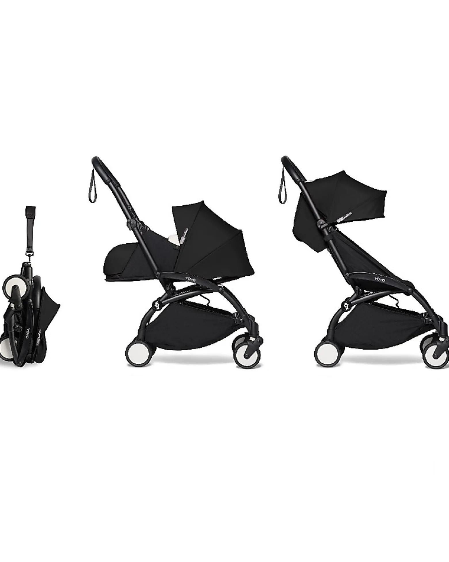 Telaio Passeggino BABYZEN YOYO² - Nero - Comprende cestino, borsa, cinghia trasporto!