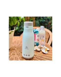 Thermos Doppia Alimentazione Yume Evolution - Azzurro- Il Primo Scaldabiberon Portatile Ideale per Latte Liquido e Artificiale