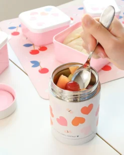 Thermos Porta Cibo in Acciaio Inossidabile - 300 ml - Cuori
