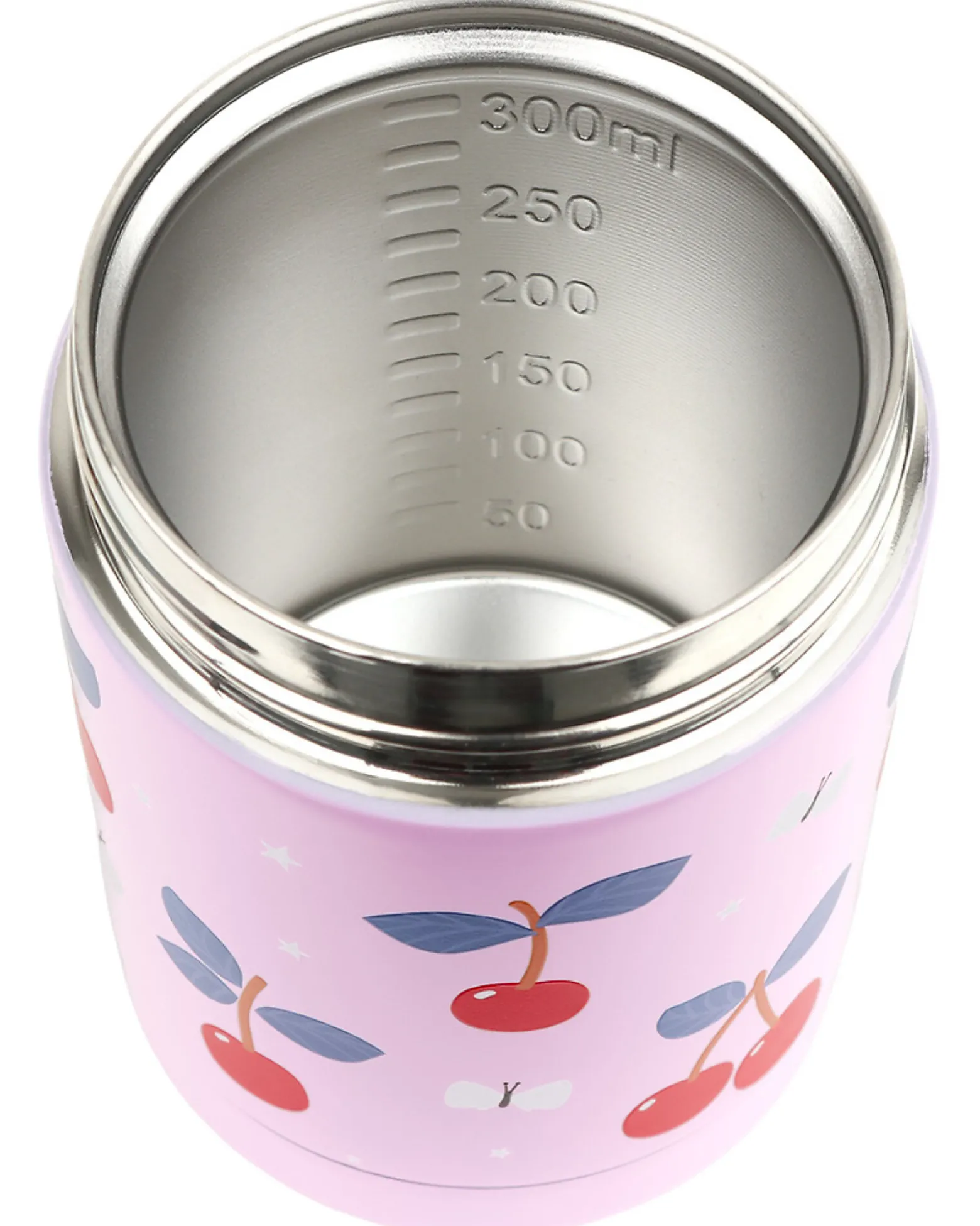 Thermos Porta Cibo in Acciaio Inossidabile - 300 ml - Ciliegie