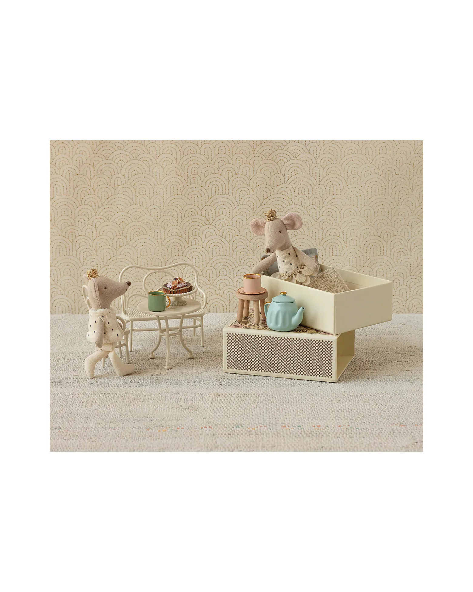 Topini Gemelli Reali - Sorellina e Fratellino in Scatola - Altezza 11 cm