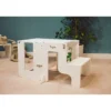 Torre Montessori 2 in 1 - Bianco - Convertibile in Tavolo+Sedia