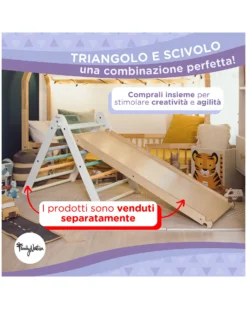 Triangolo Montessori Pikler Rainbow - Sunny Beach - Sviluppa Equilibrio e Agilità