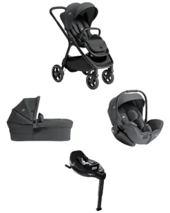 Trio Finiti - Passeggino + Navicella Ramble XL + Ovetto I-Level Pro + Base Encore - Ebony