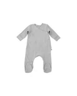 Tutina con Piedi Pure - Grigio - Bambù Bio Elasticizzato