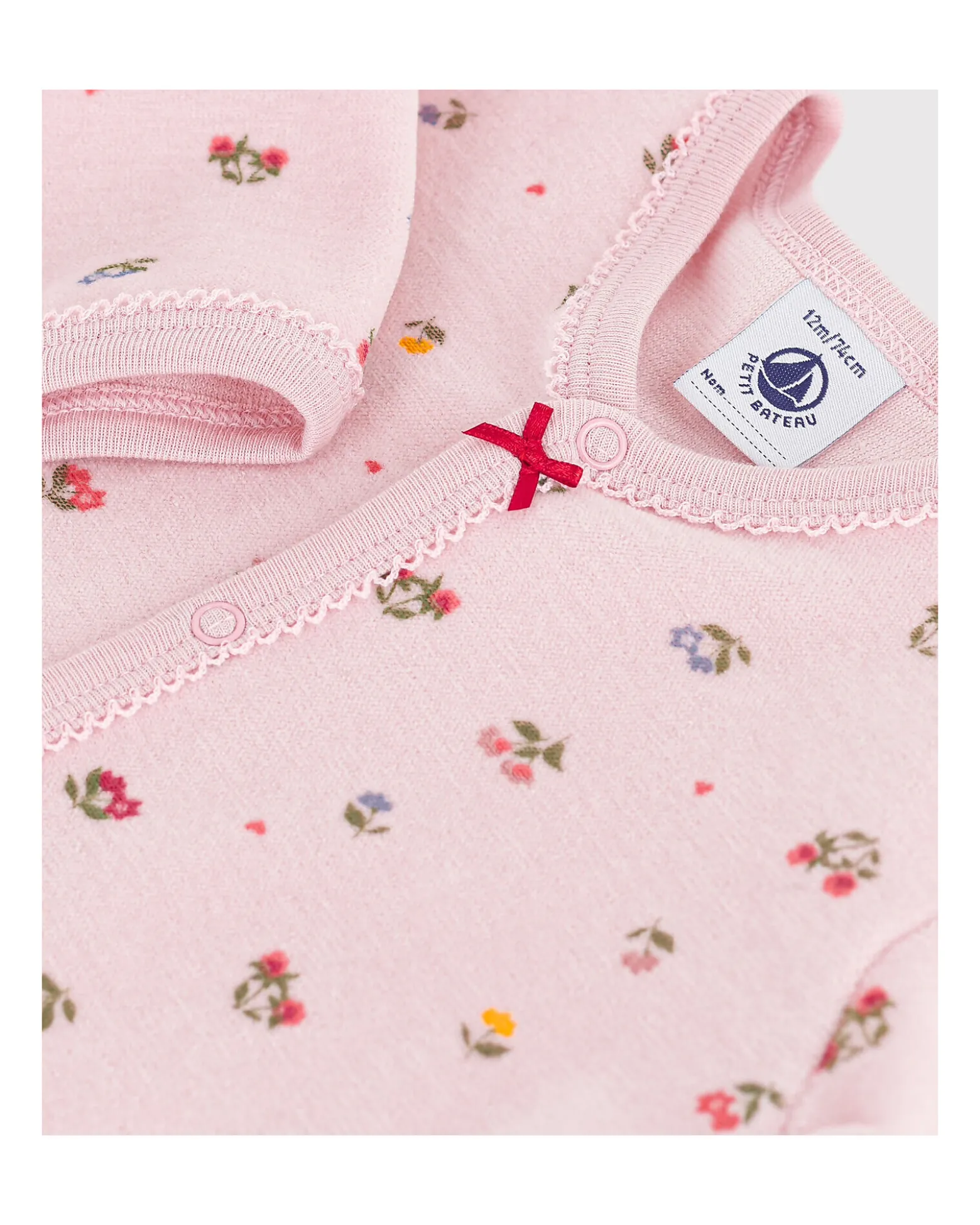 Tutina Intera in Ciniglia - Rosa - Fiori - Morbidezza Estrema!