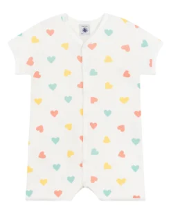 Tutina Senza Piedi Notte - 100% Cotone - Cuori