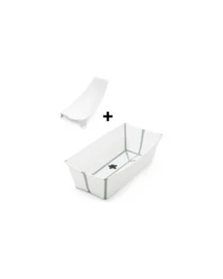 Vaschetta da Bagno Flexi Bath XL - con Supporto per Neonati - Bianco