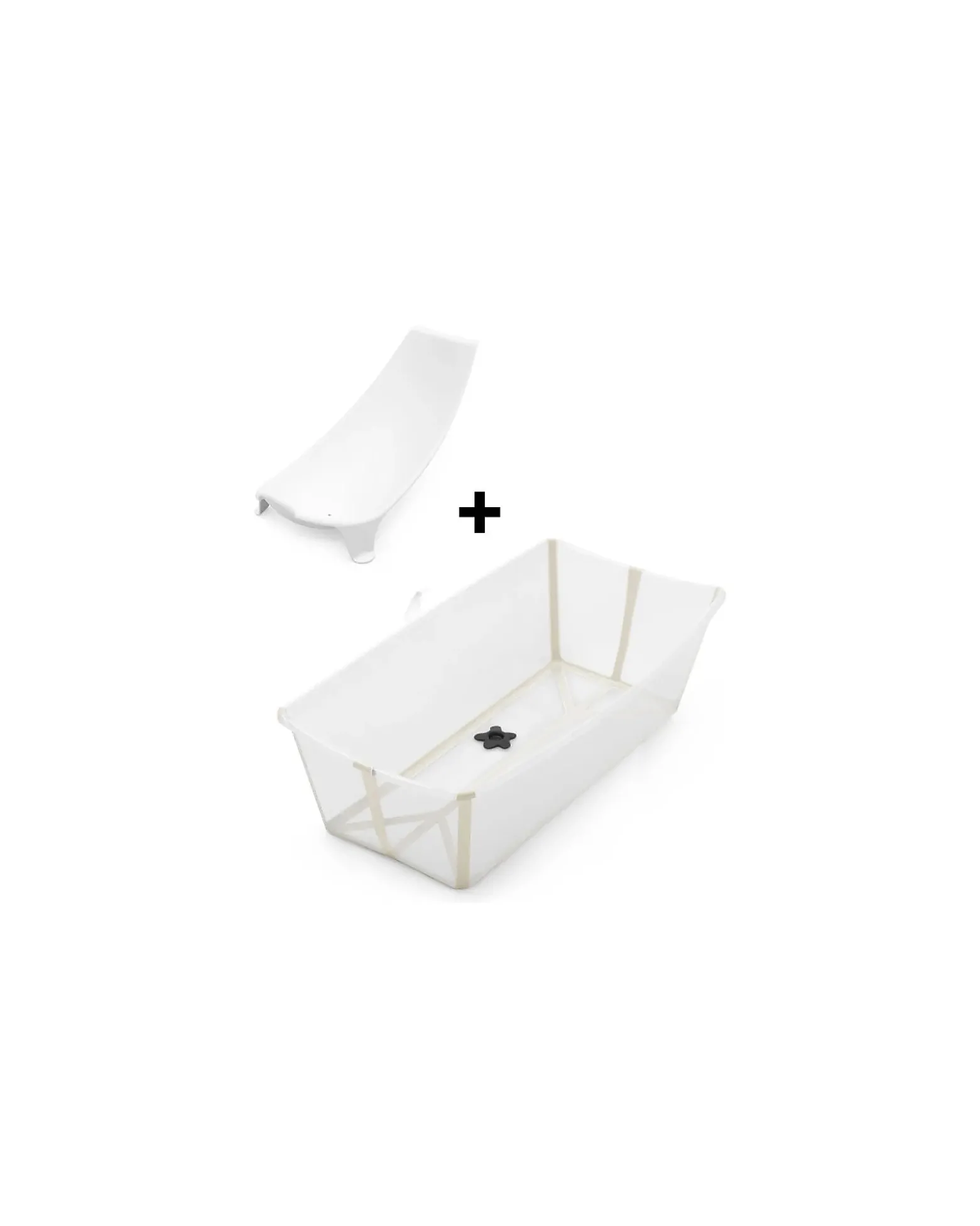 Vaschetta da Bagno Flexi Bath XL - con Supporto per Neonati - Sandy Beige