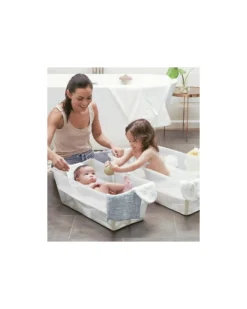 Vaschetta Pieghevole con Supporto - per Neonati e Bambini - Flexi Bath - Sandy Beige