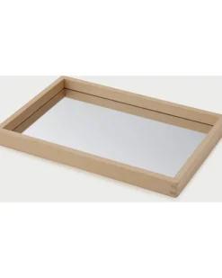 Vassoio a Specchio in Legno di Faggio FSC - 36 x 24 x 3 cm - 0+