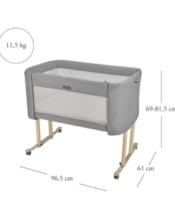 Welcome Bed - Baku Grey - Culla Co-sleeping progettata per il Baby Wellness