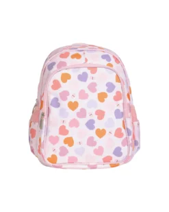 Zainetto Grande con Tasca Termica - Cuori - 27x32x19 cm - Mantiene cibi e bevande freschi!